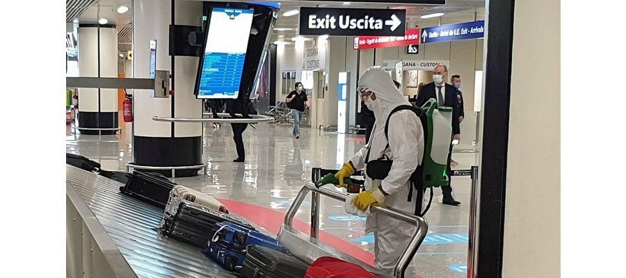 Rome's Fiumicino Airport awarded world's first five-star anti-Covid award