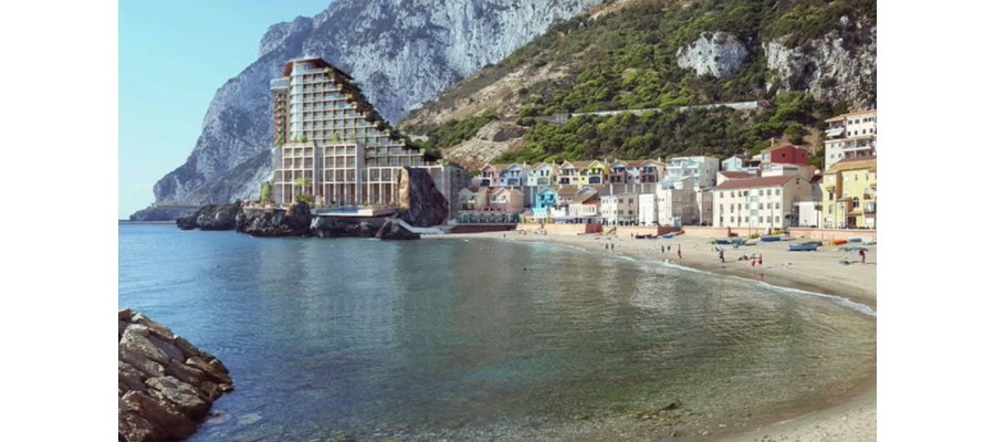 Revised design for 5 star hotel and residential development on Caleta Hotel site submitted to DPC