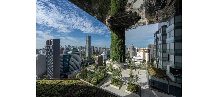 Singapore hotel vertically stacks lush greenery filled terraces