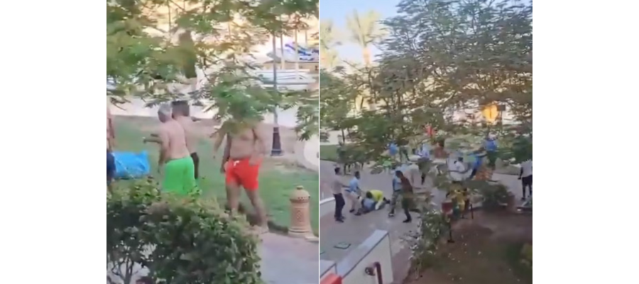 Mass tourist brawl at five-star Egyptian resort over unpaid hotel bills sees staff hospitalised