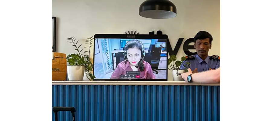 Meet Bengaluru hotel's work-from-home receptionist. Netizens debate over innovation vs inconvenience