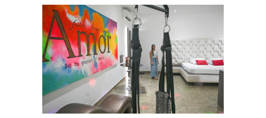Sex swings, dance poles and mirrored ceilings: ‘love motels’ provide last-minute rooms for Cop16 delegates
