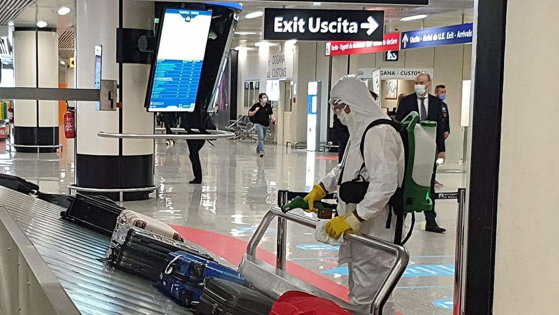 Rome's Fiumicino Airport awarded world's first five-star anti-Covid award