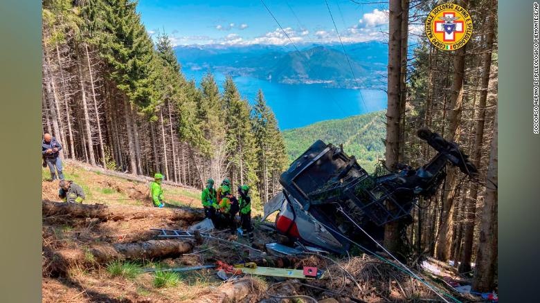 At least 14 people have died from a cable car accident in northern Italy on Sunday