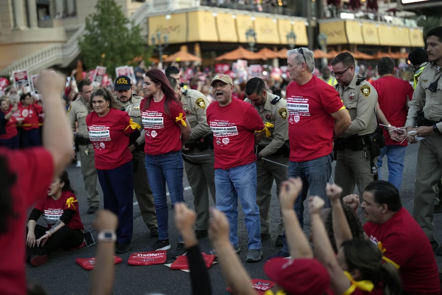 Tens of thousands of Las Vegas Strip hotel workers at 18 casinos could go on strike this month