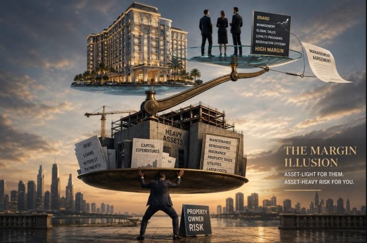 The Ultra-Luxury Hotel Margin Illusion: How Asset-Light Giants Are Transferring Heavy-Asset Risk to Owners